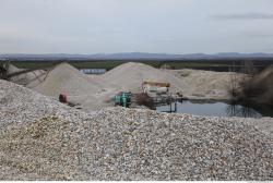 Photo Textures of Background Gravel Mining